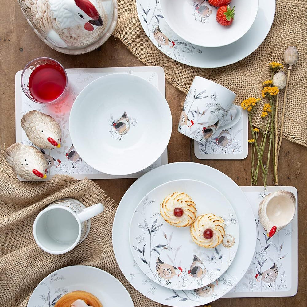 Price & Kensington Country Hens sada korkových podtácků, 4 ks, 0059.626