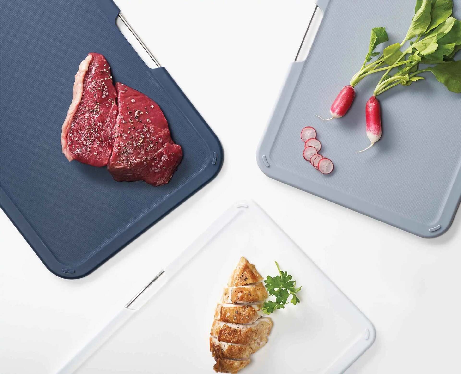 Joseph Joseph Nest set of stand with cutting boards 26 x 35,5 cm, grey, 60147