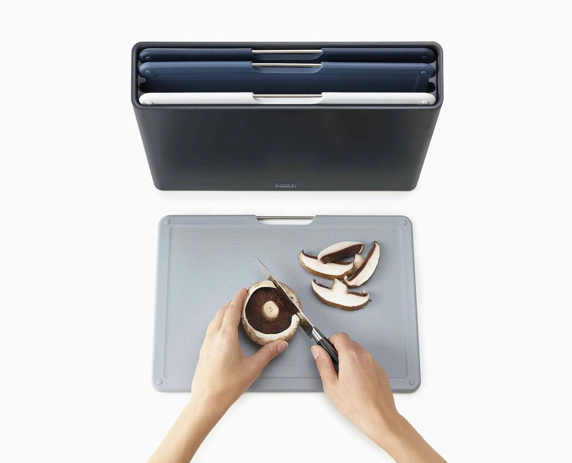 Joseph Joseph Folio set with 24 x 34 cm cutting boards, grey, 60184