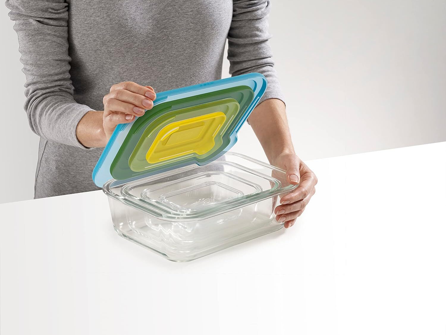 Joseph Joseph Nest set of glass food jars, 81060