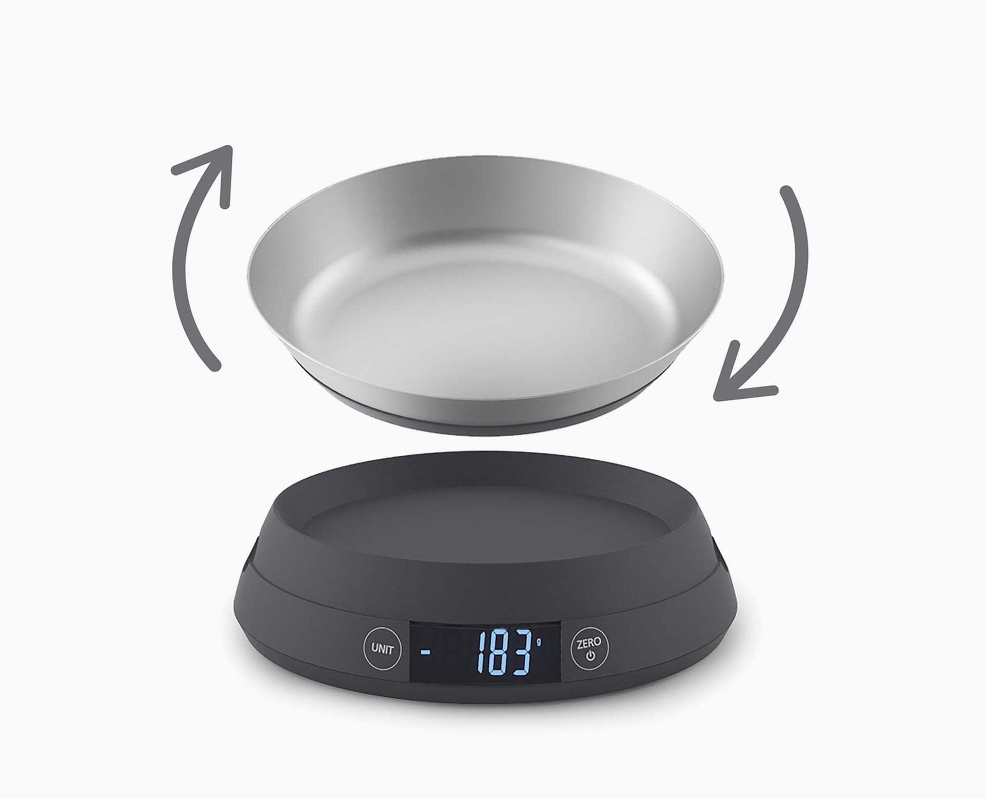 Joseph Joseph SwitchScale digital kitchen scale, grey, 40054
