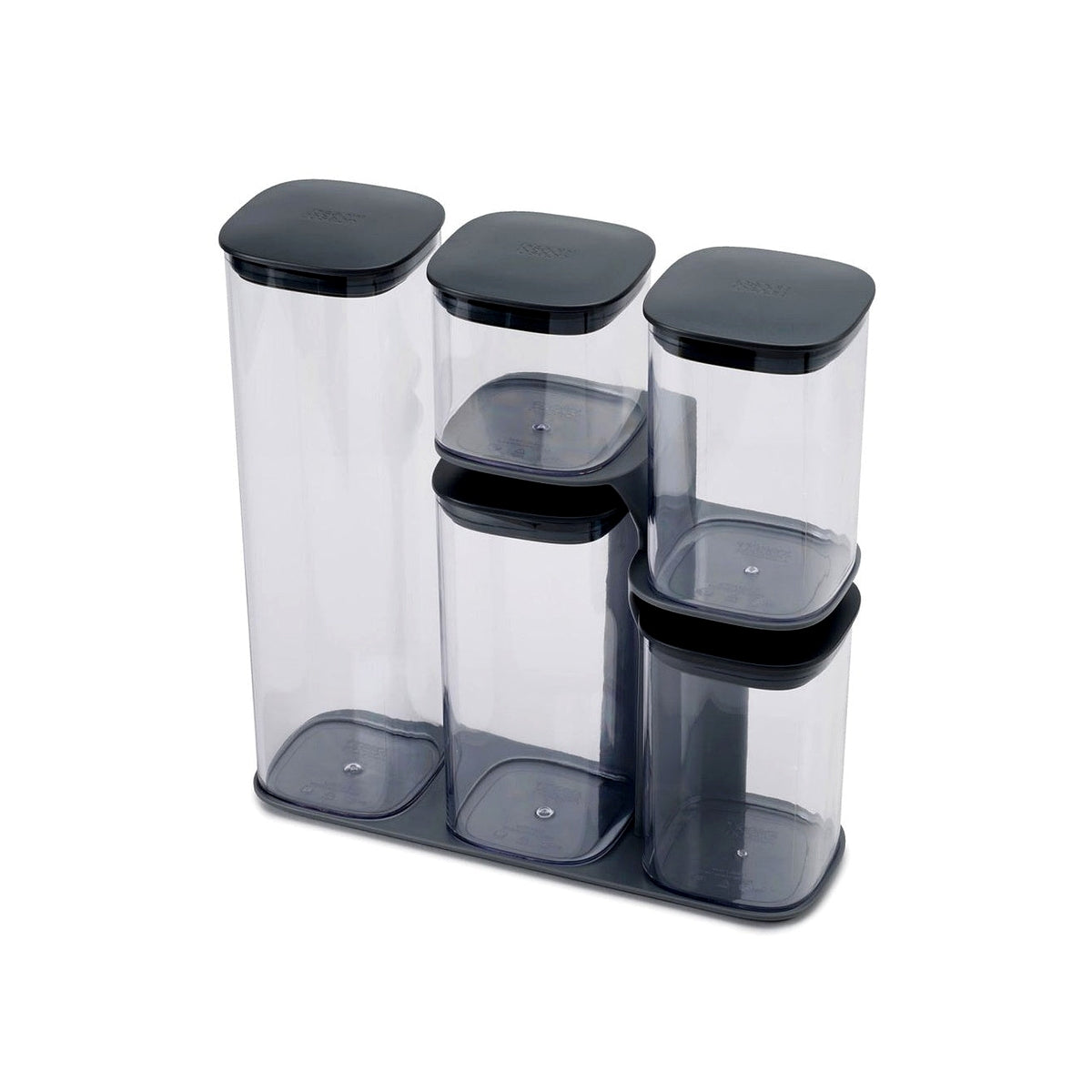 Joseph Joseph Podium sada úložných dóz se stojanem, šedá, 81071