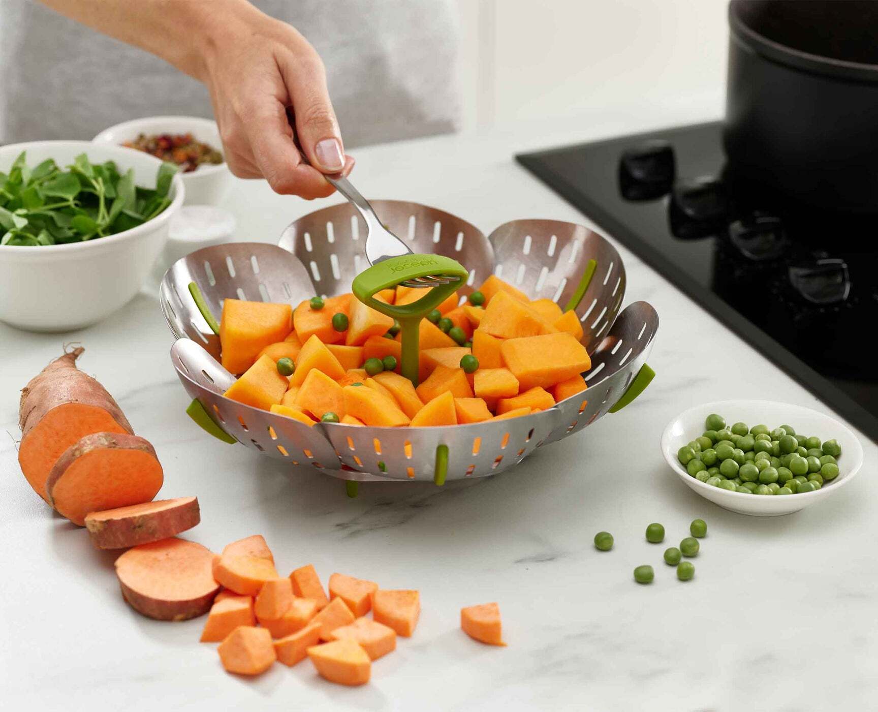 Joseph Joseph Bloom steamer, stainless steel, 45033