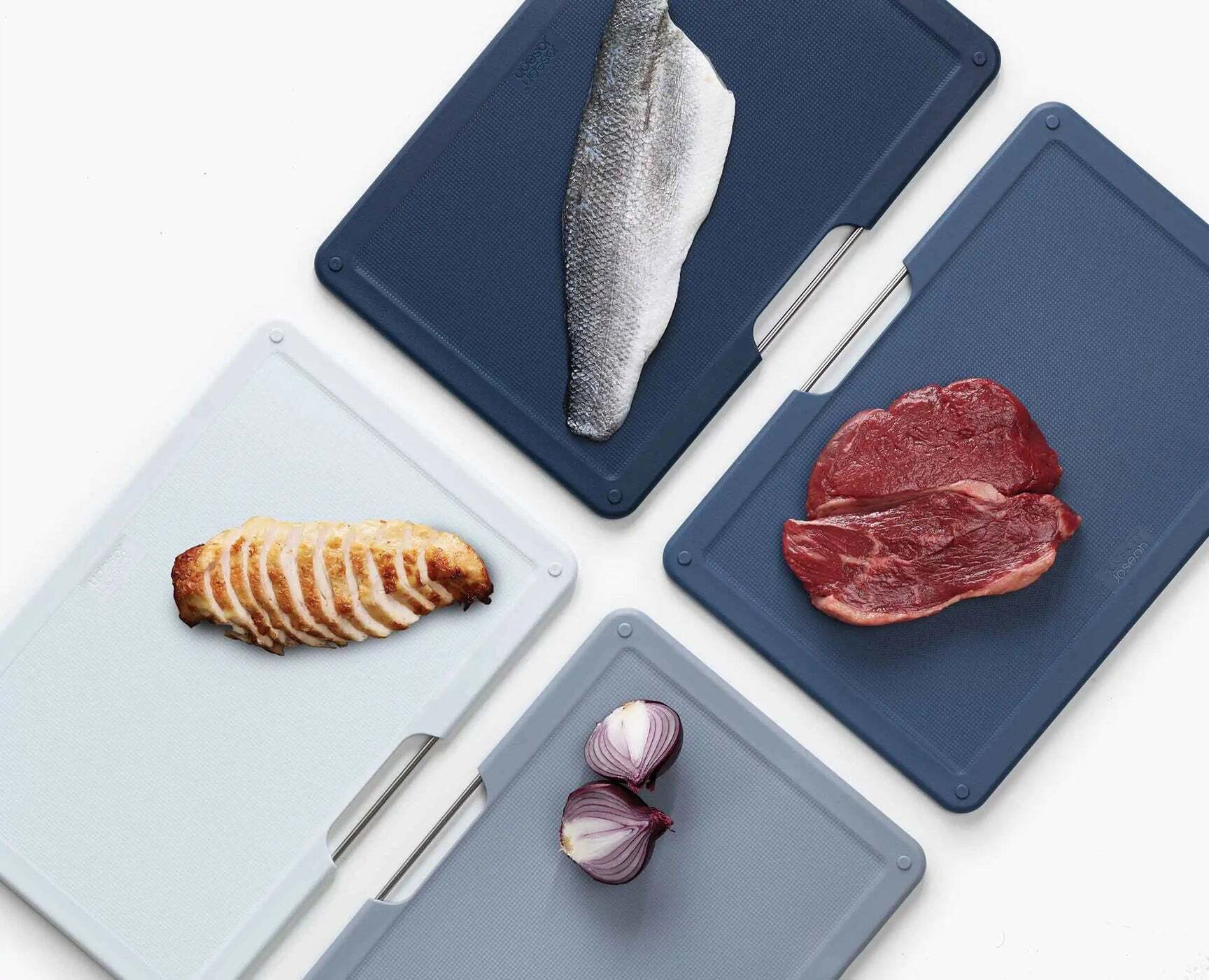 Joseph Joseph Folio set of rack with cutting boards 20 x 30 cm, grey, 60186