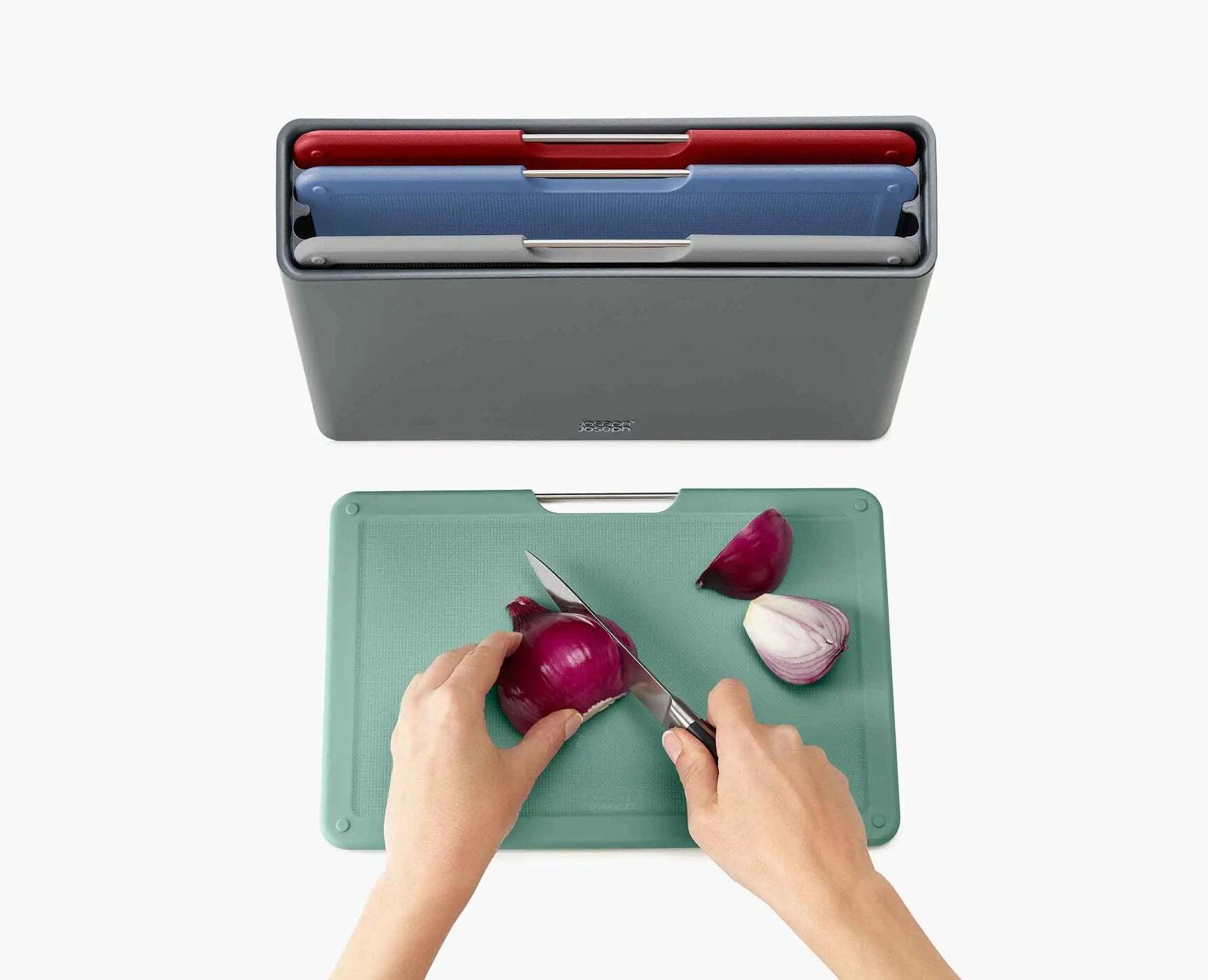 Joseph Joseph Folio set of stands with cutting boards 20 x 30 cm, grey, 60214