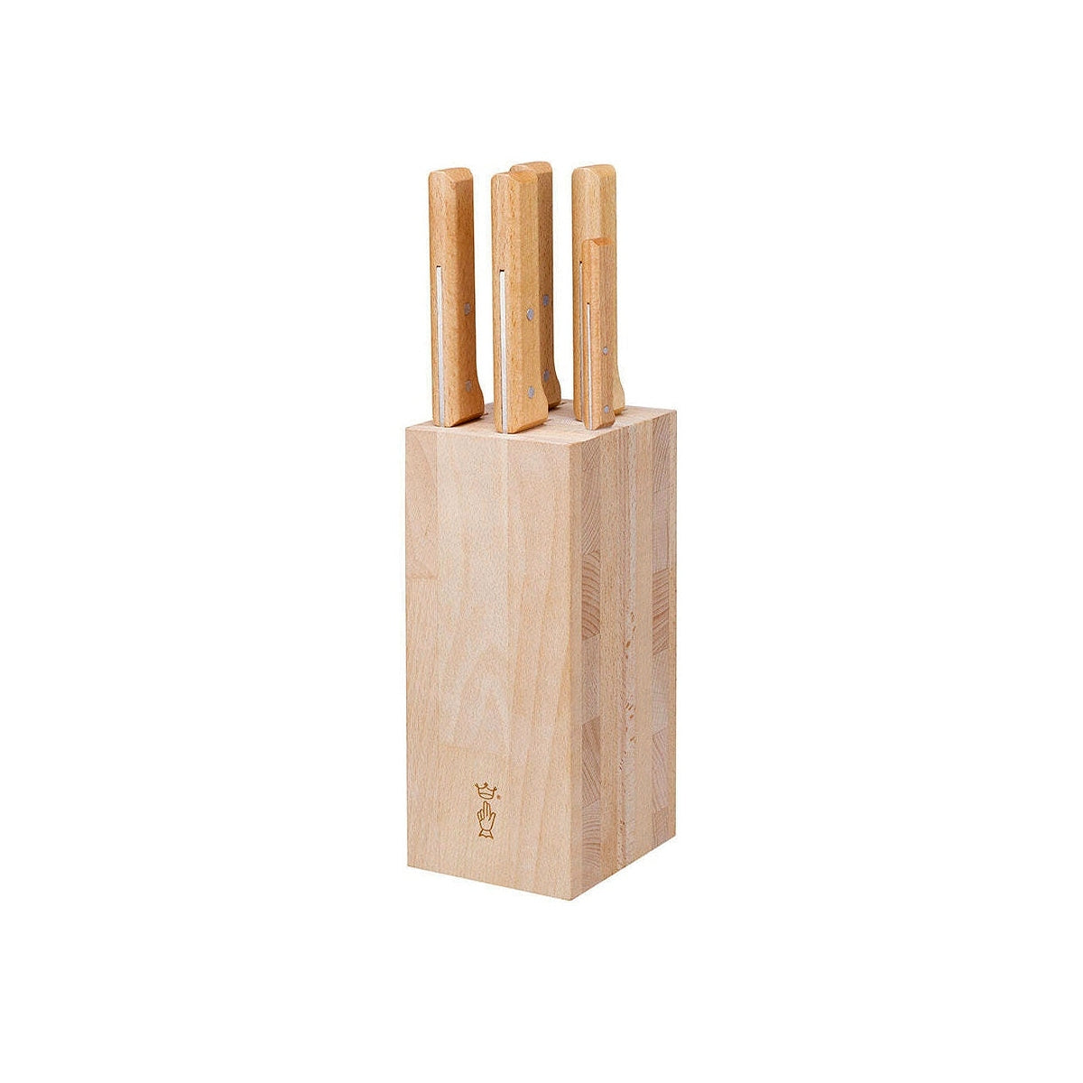 Opinel Parallele bukový blok s nožmi 6 ks, 002403