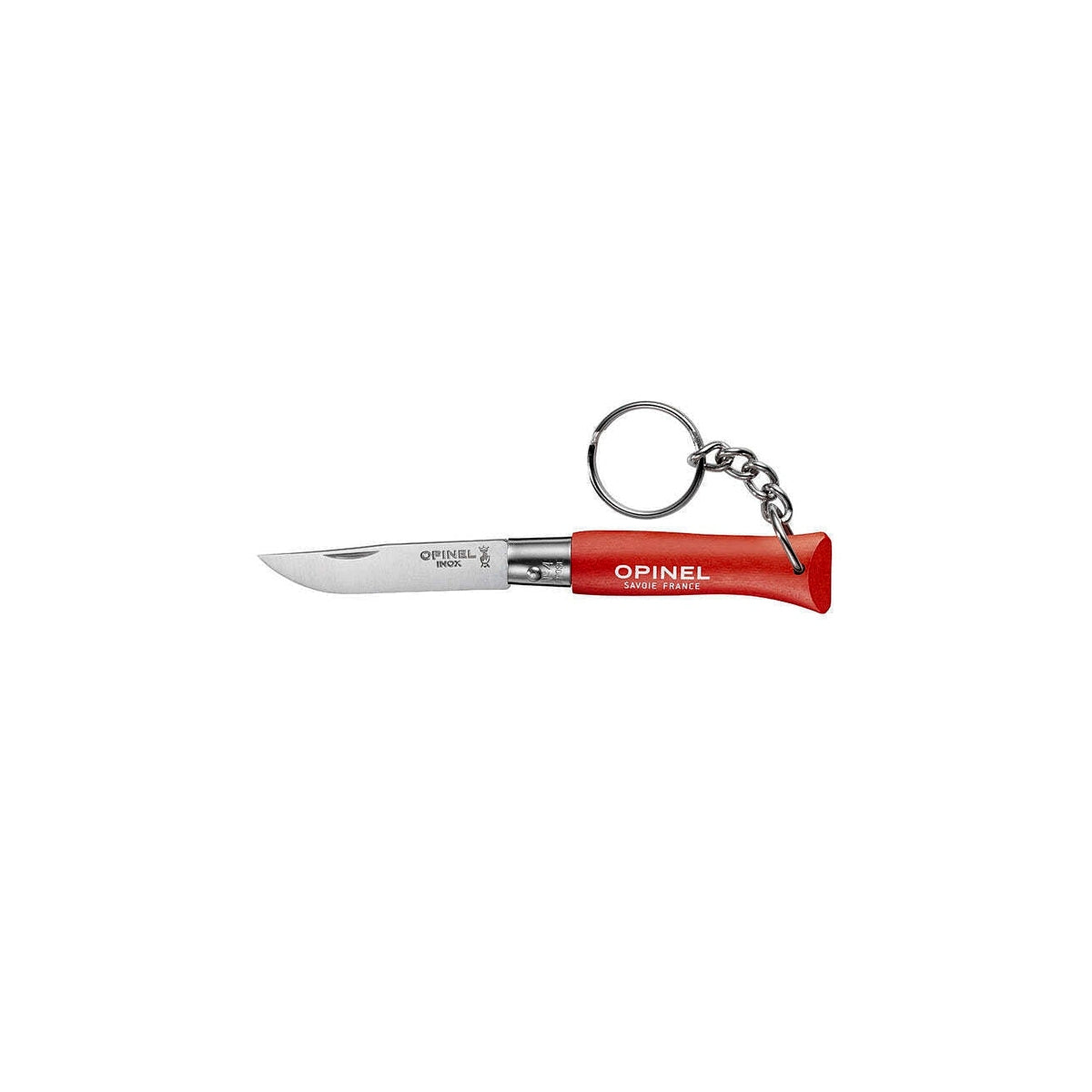 Opinel Colorama keychain N°04 folding knife 5 cm, red, 002055