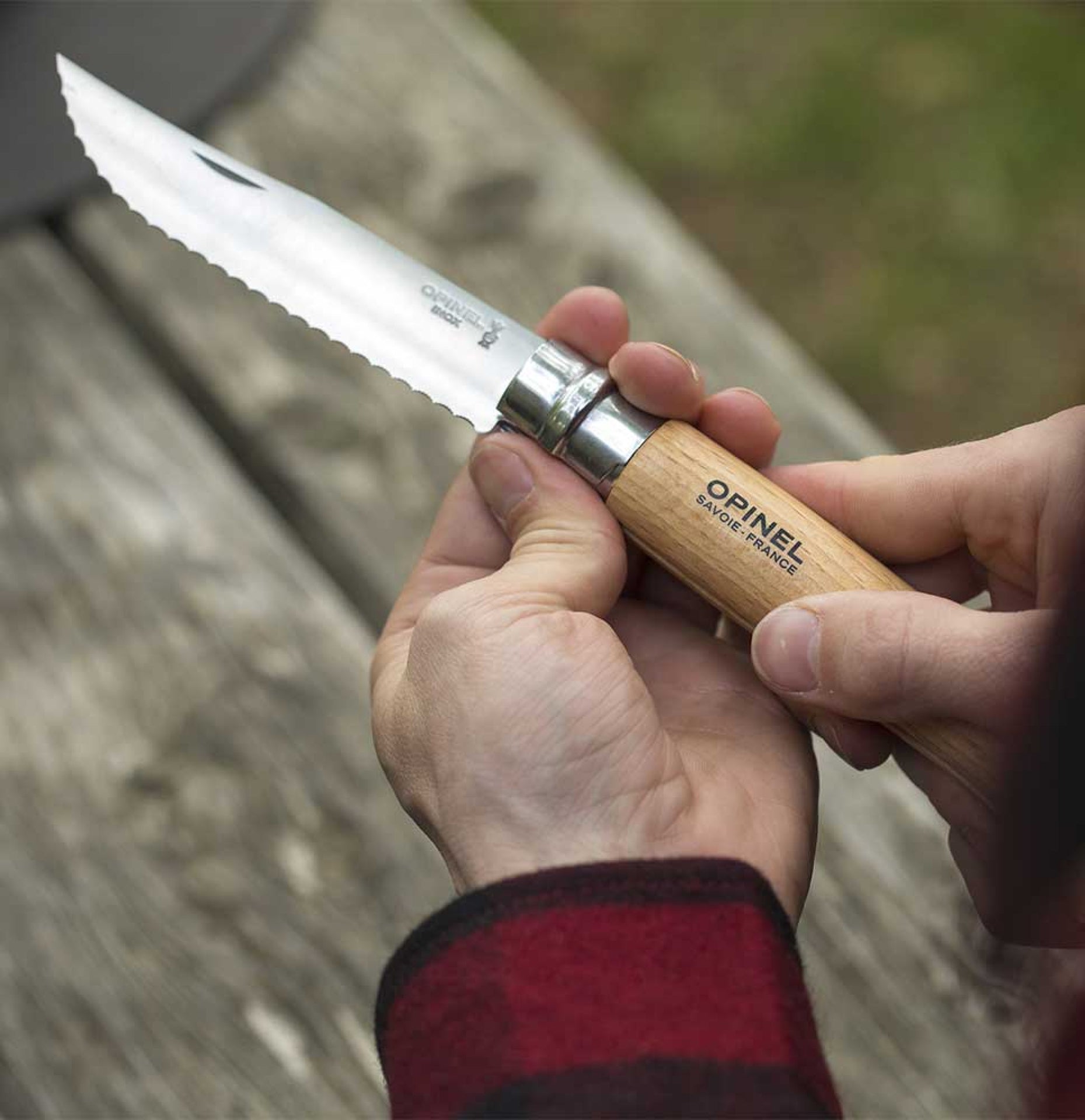 Opinel Nomad N°12 zúbkovaný skladací nôž 12 cm, 002441
