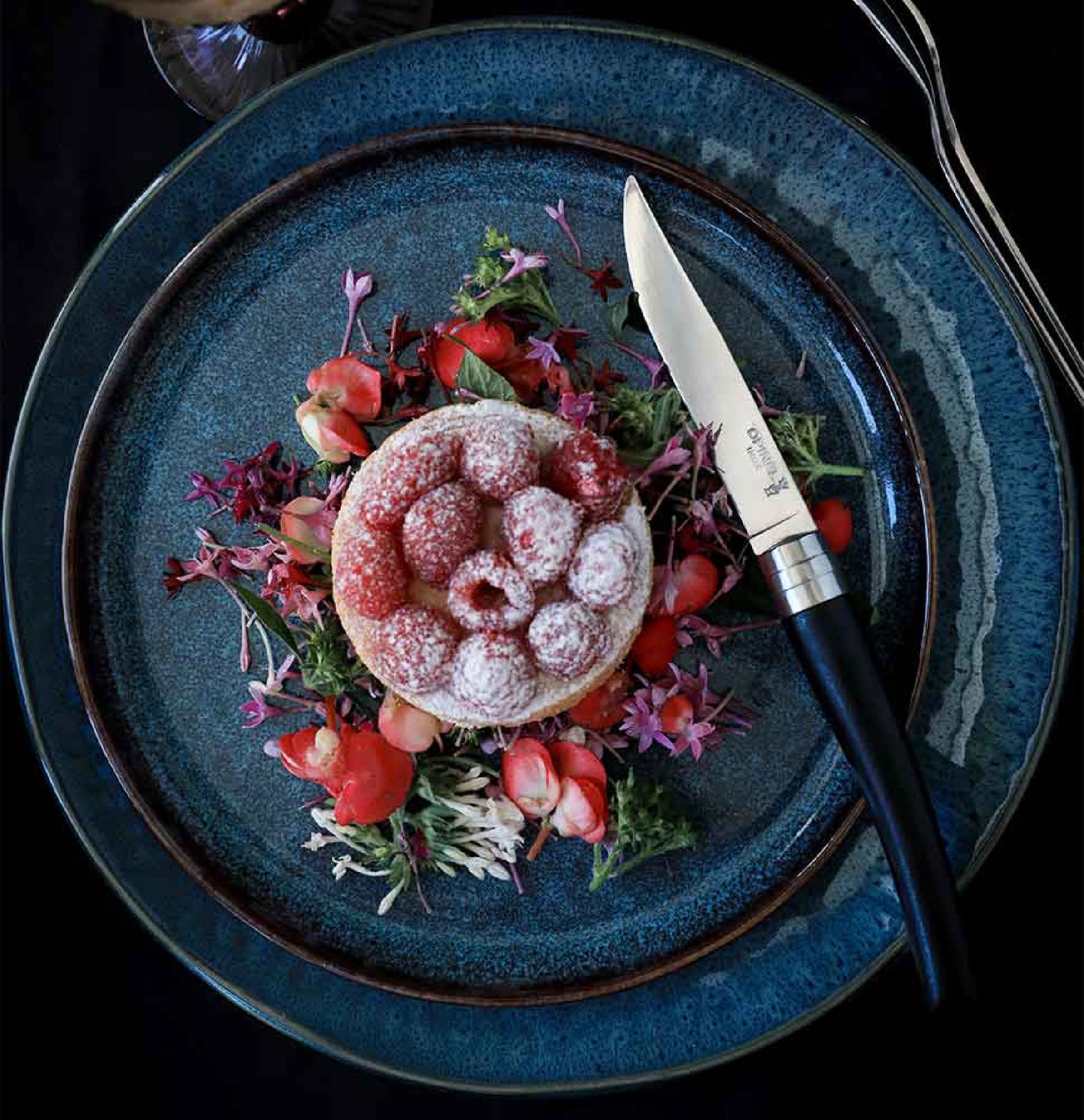 Súprava steakových nožov Opinel Table Chic, 4 ks, ebenové drevo, 002480