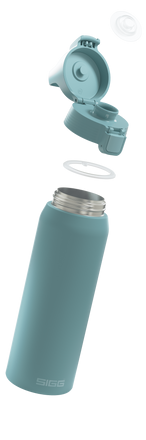 Sigg Shield Therm One stainless steel drinking bottle 750 ml, morning blue, 6020.80