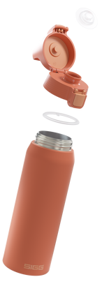 Sigg Shield Therm One nerezová fľaša na pitie 750 ml, eko červená, 6021.20