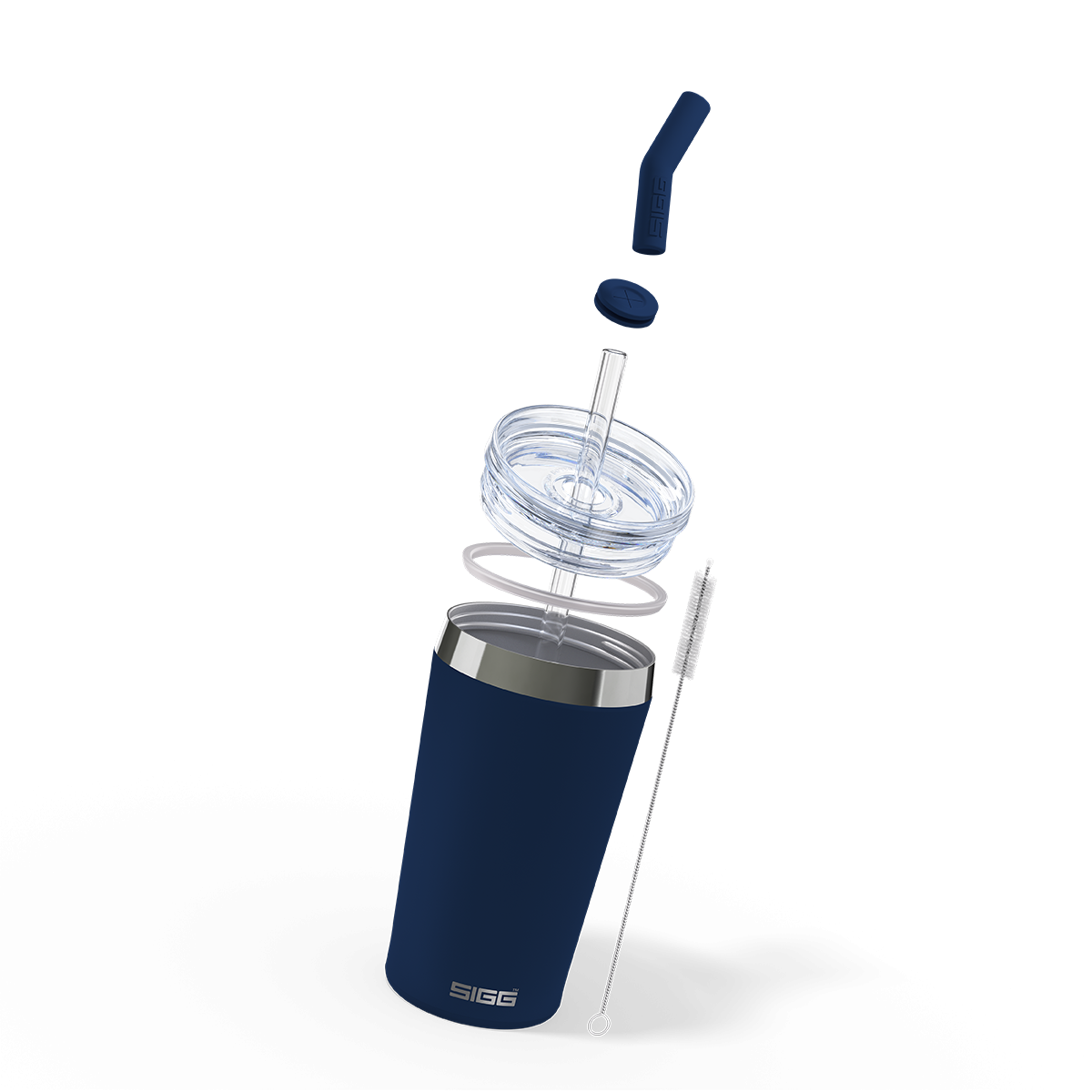 Termohrnček Sigg Helia z nehrdzavejúcej ocele 450 ml, nočný atrament, 6015.20