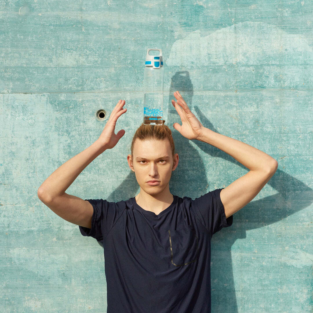 Sigg Total Clear One MyPlanet fľaša na pitie 750 ml, aqua, 8951.10