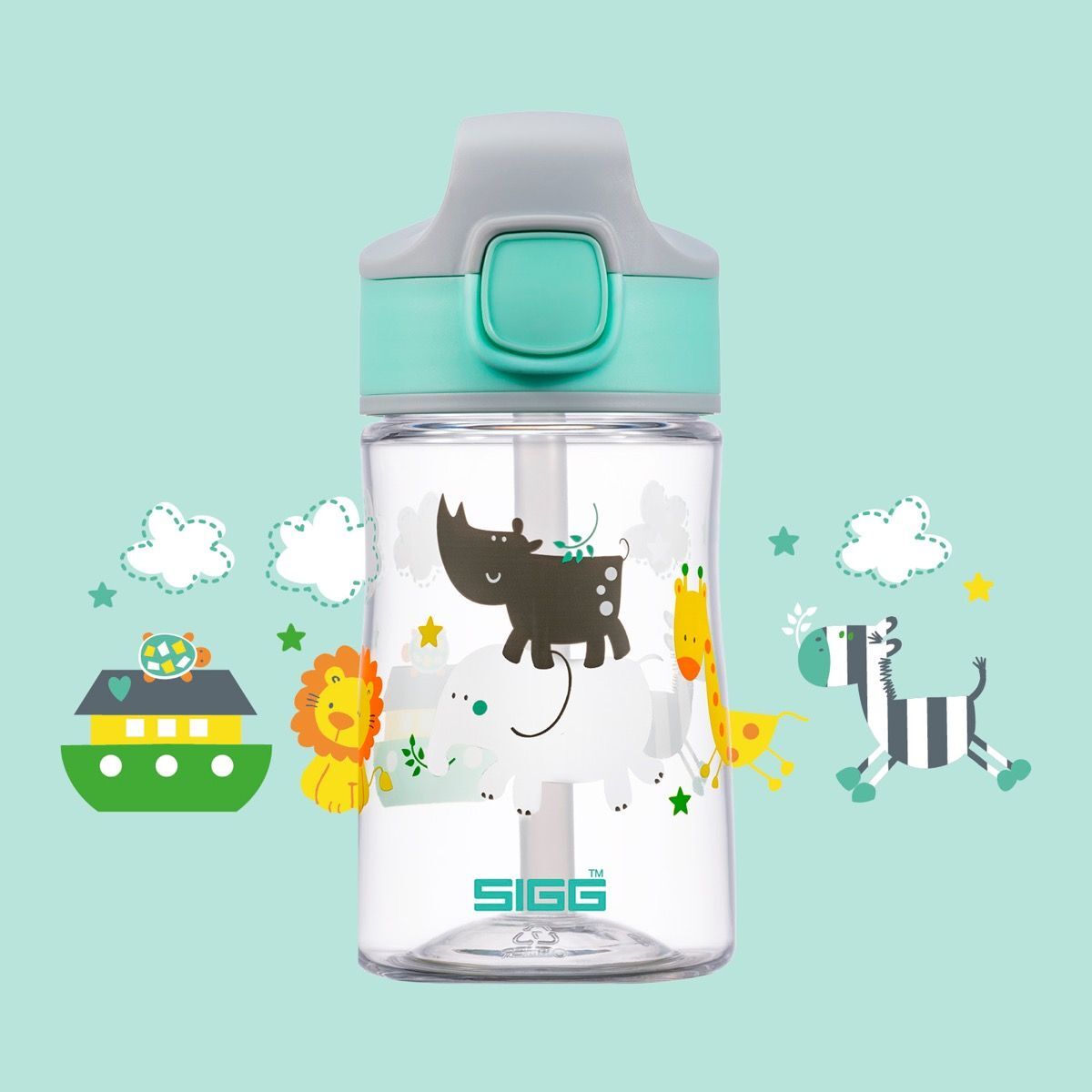 Sigg Miracle detská fľaša na pitie 350 ml, priateľ džungle, 8731.30