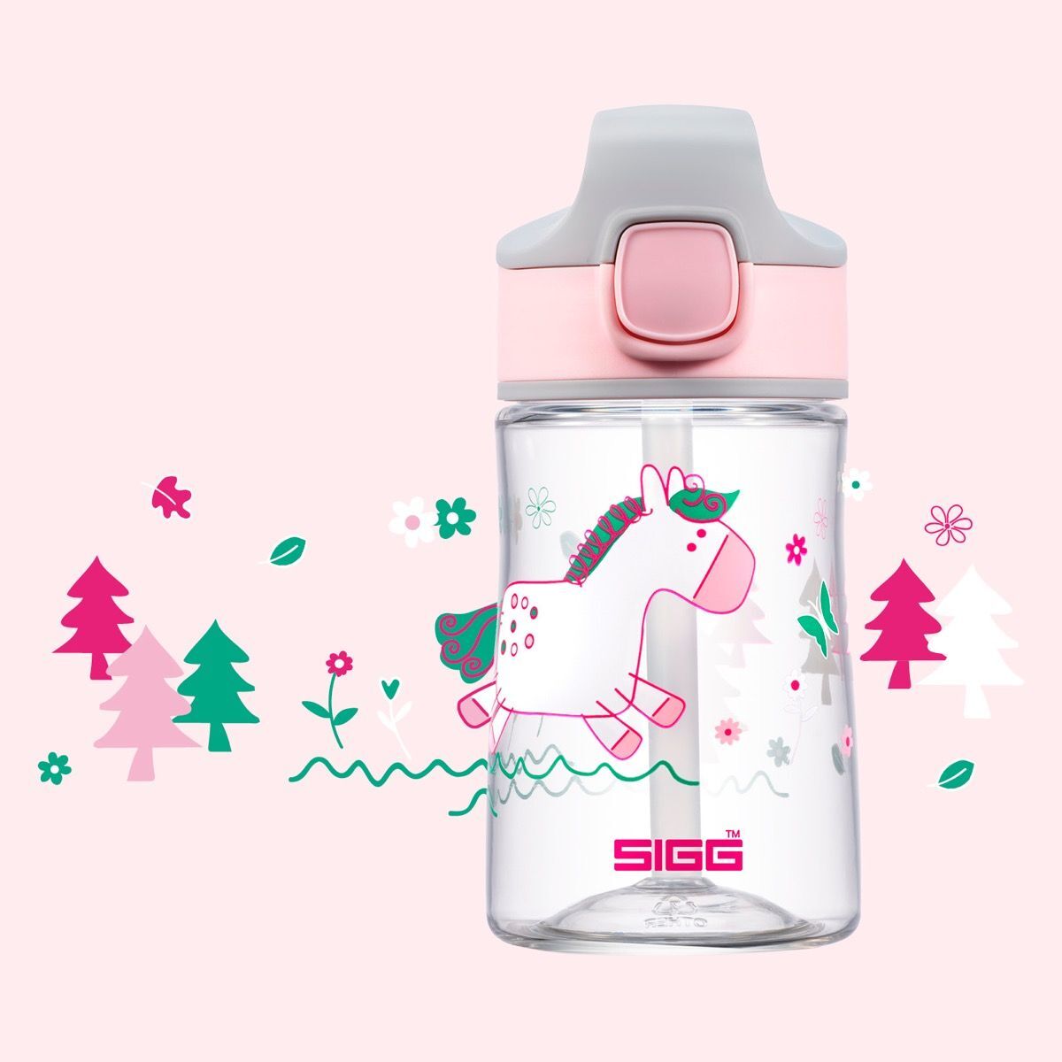 Sigg Miracle detská fľaša na pitie 350 ml, pony friend, 8731.50