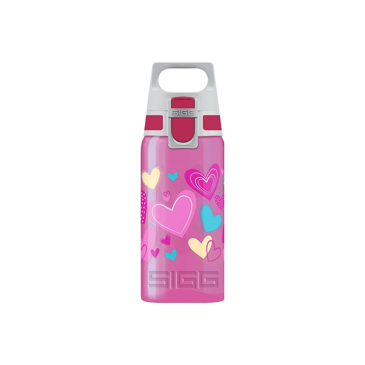 Sigg Viva One detská fľaša na pitie 500 ml, srdiečka, 8686.00