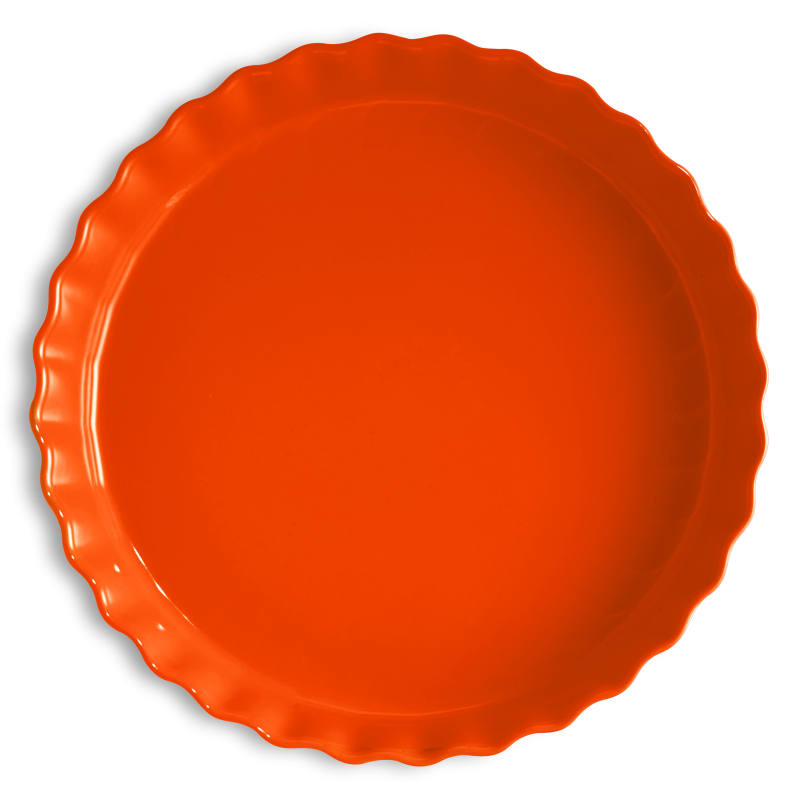 Emile Henry hluboká koláčová forma 32 cm, oranžová Toscane, 766032