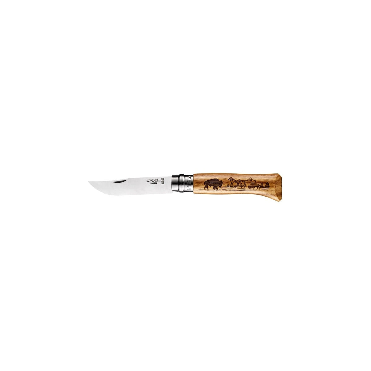 Opinel Animalia America Buffalo N°08 zatvárací nôž 8,5 cm, 002629