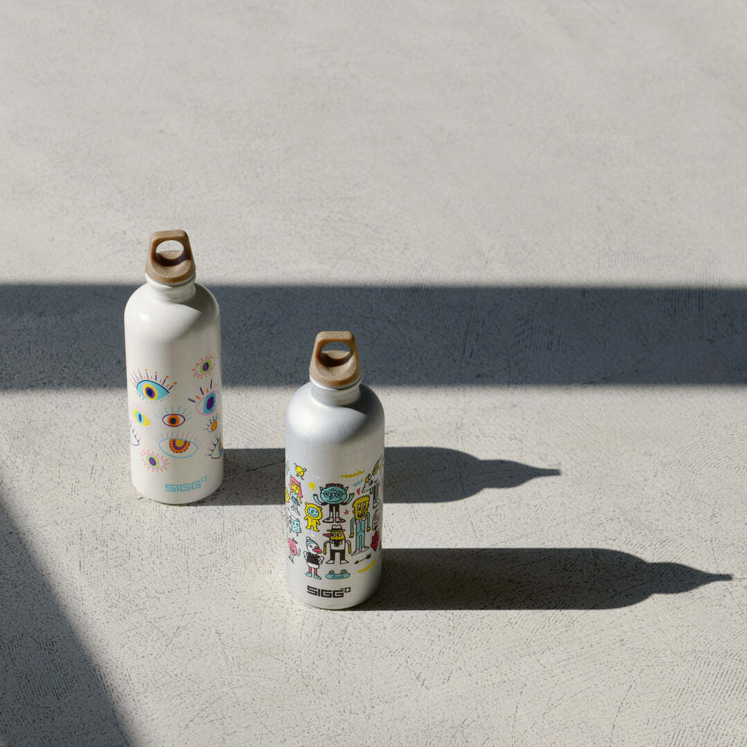 Sigg Traveller MyPlanet detská fľaša na pitie 600 ml, kamaráti, 6005.30