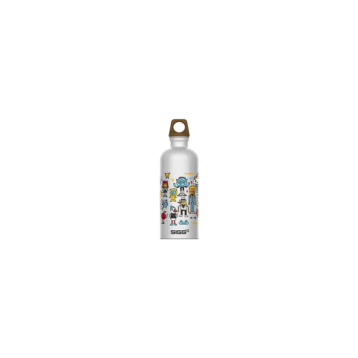 Sigg Traveller MyPlanet detská fľaša na pitie 600 ml, kamaráti, 6005.30