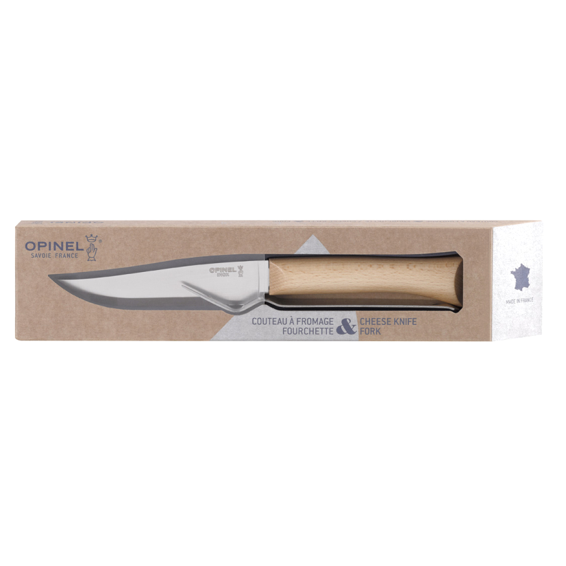 Súprava noža a vidličky na syr Opinel 12,5 cm, 001834