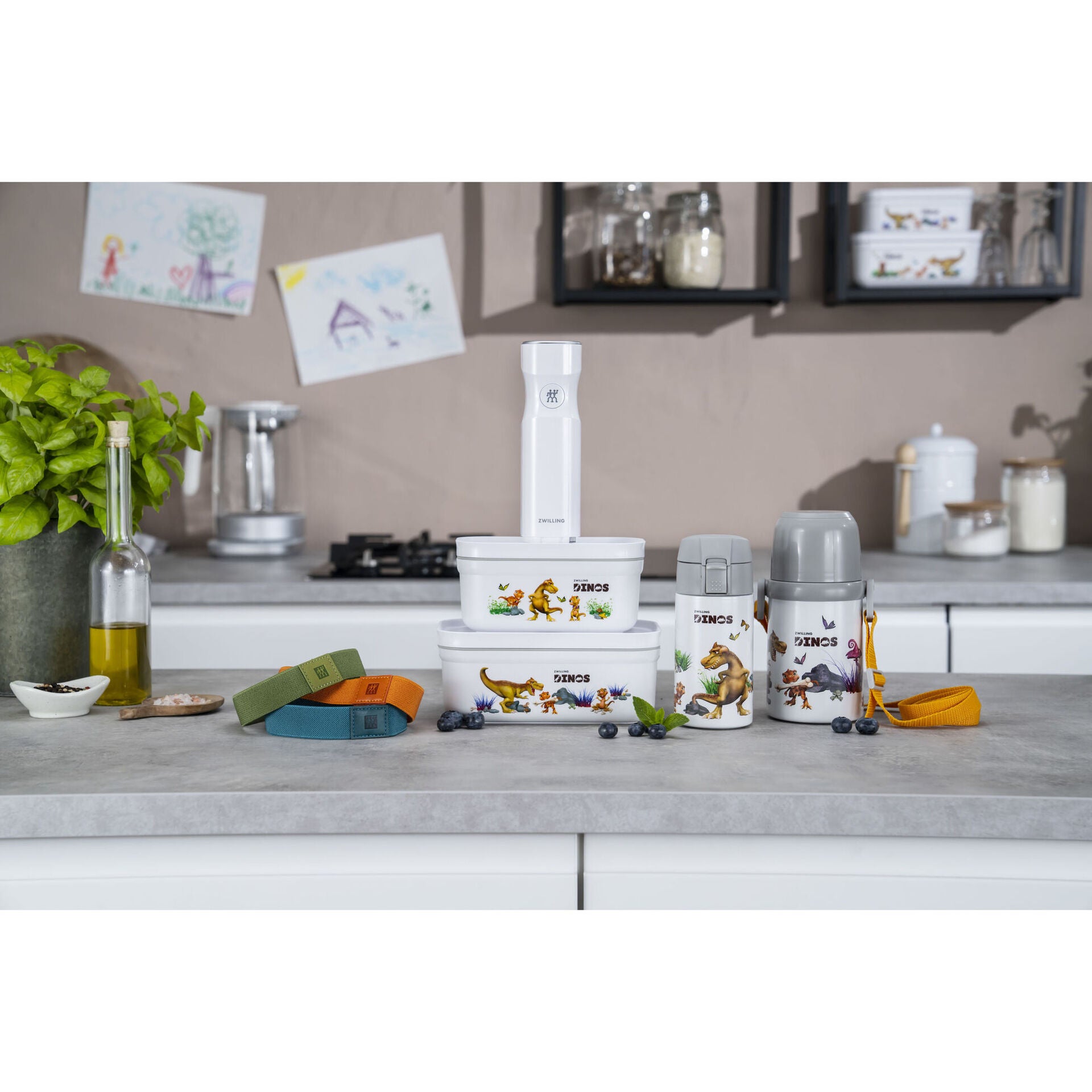 Zwilling Fresh & Save Dinos Detský vákuový box na obed, plast S 0,5 l, 36814-501