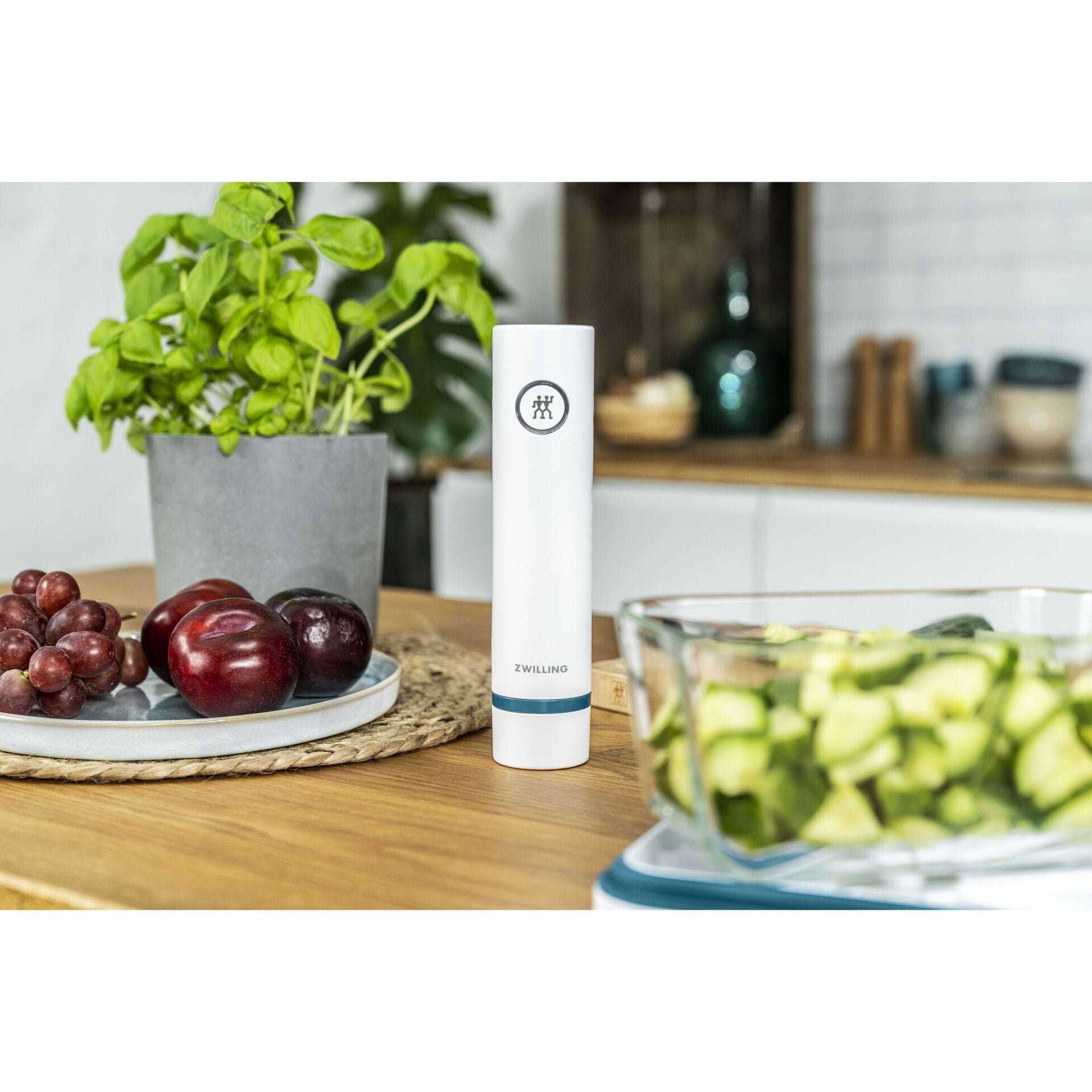 Zwilling Fresh & Save set of vacuum food jars, glass, 3 pcs, sea blue, 1025985