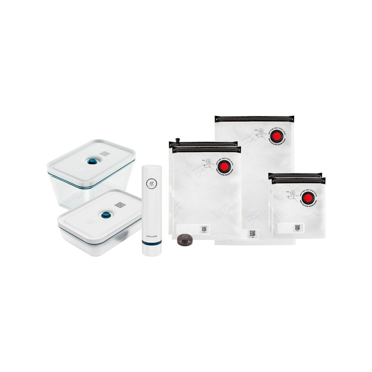 Zwilling Fresh & Save sada na vakuování, 8 ks, mořská modř, 36815-014