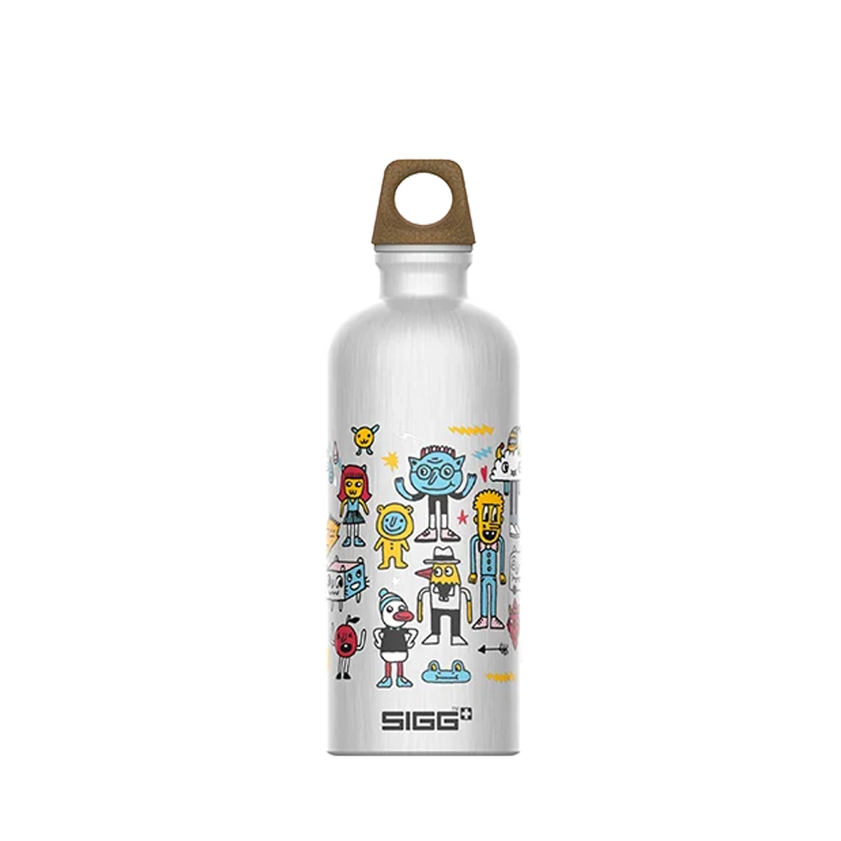 Sigg Traveller MyPlanet detská fľaša na pitie 600 ml, kamaráti, 6005.30